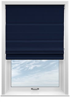 Norleigh, Indigo - Twist&Fit Roman Blind